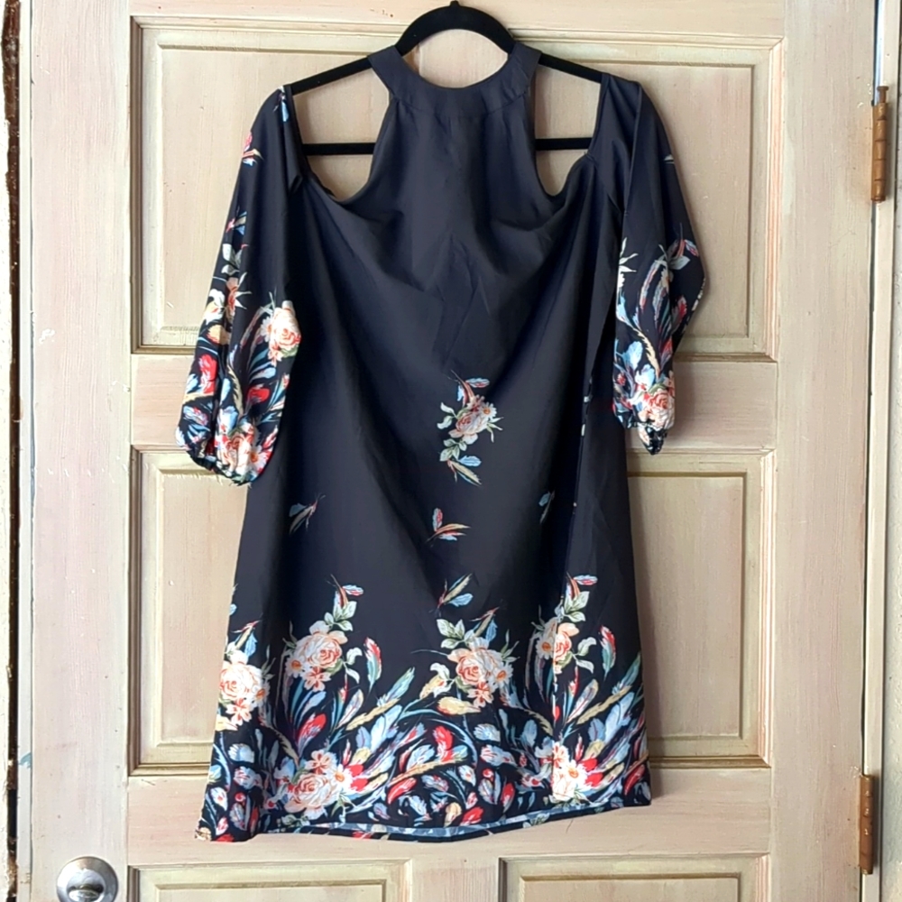 Cold shoulder dress
